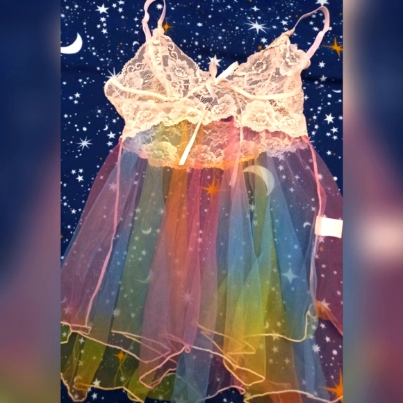 " Throwing shades" pink lace mesh teddy - Picture 5 of 5